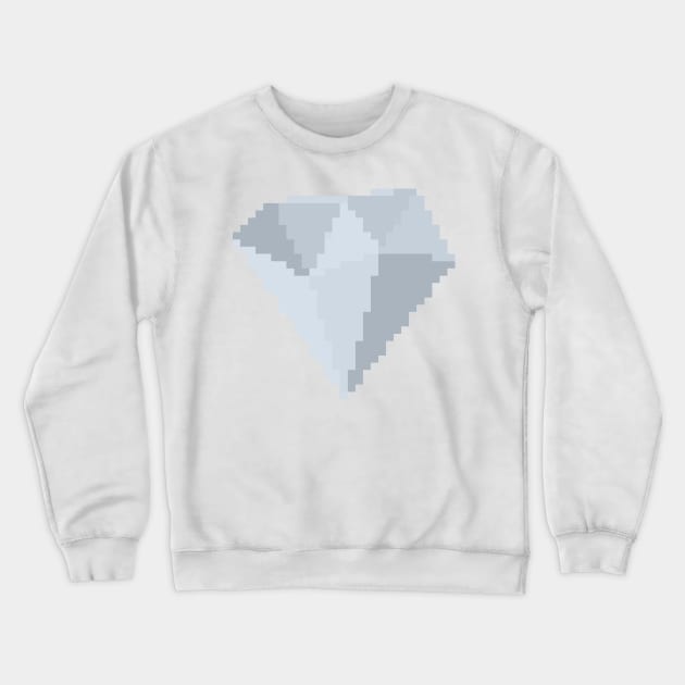 Diamond Gem Pixel Art Crewneck Sweatshirt by christinegames